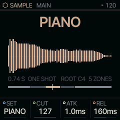 SAMPLE on its MAIN page