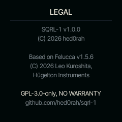 LEGAL: the copyright and licence notices.